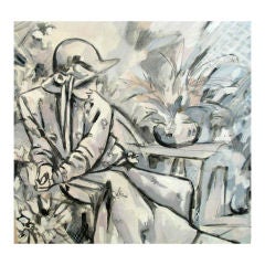 Painting of a Lady in White 1