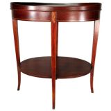 Circa 1940's Oval  English Two Tiered Table