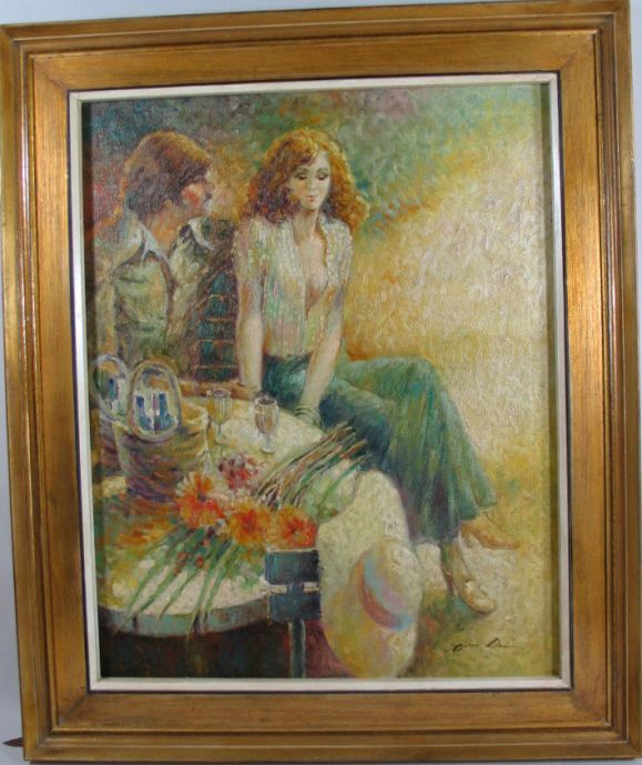 " The Garden" oil painting