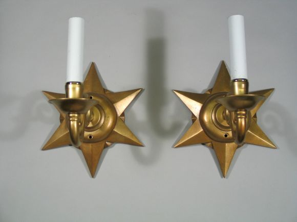 bronze star sconce (3 singles available)