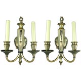 Pair Silver Plated  Sconces