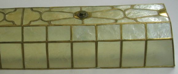 Mid-20th Century Pair capiz shell sconce