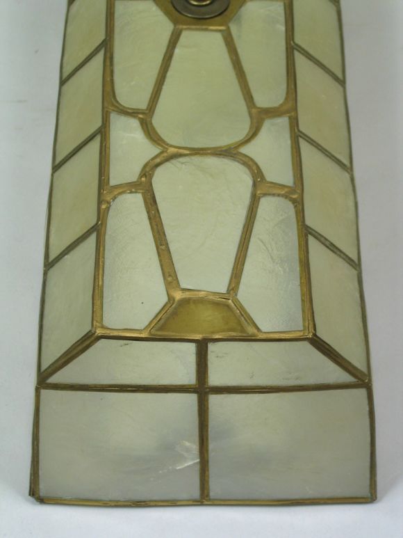 Pair capiz shell sconce 1