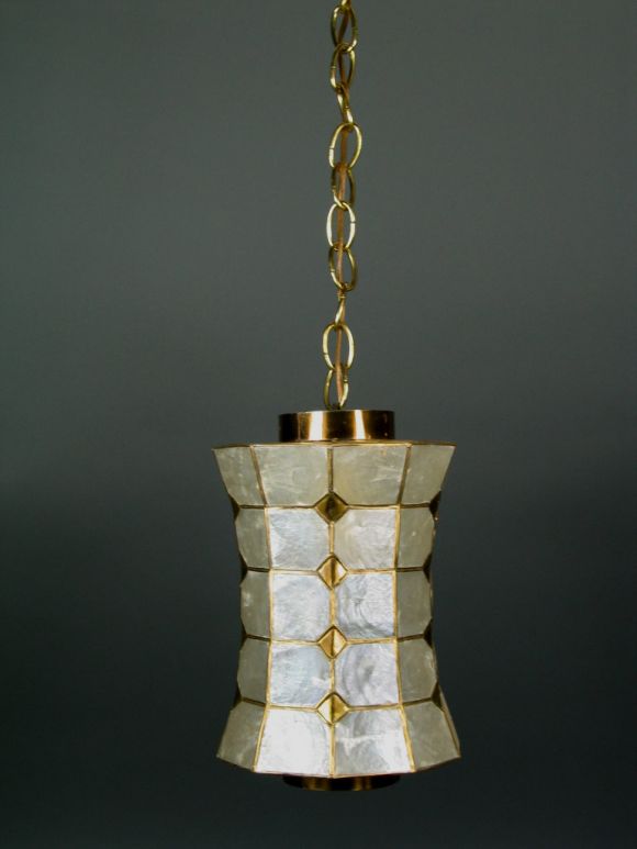 Capiz shell pendant (3 available)
