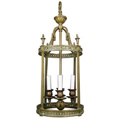 Circa 1920's English Bronze Lantern