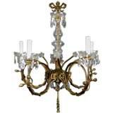 Antique Circa 1940
s French Crystal  Chandelier