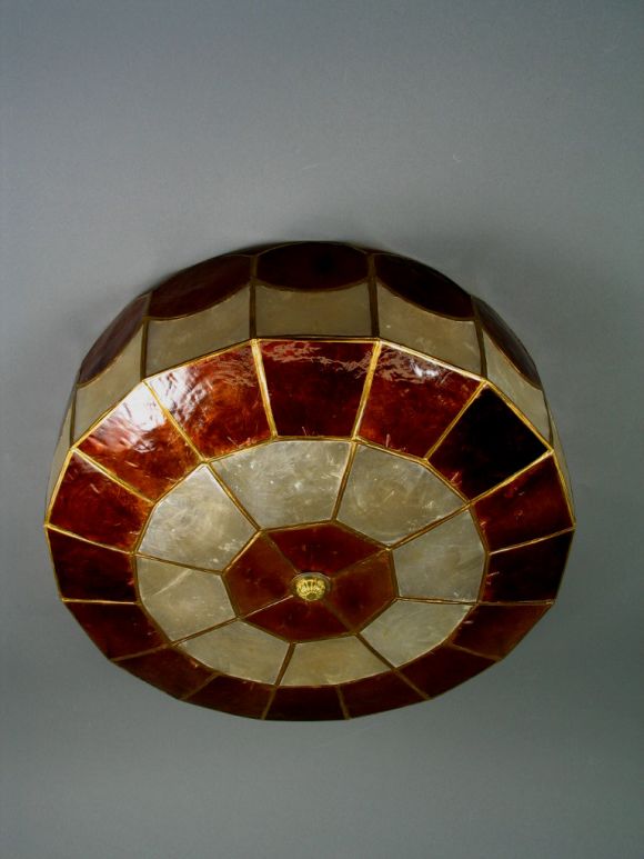 Colored capiz shell