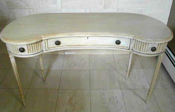 Circa 1940's Kidney shaped vanity