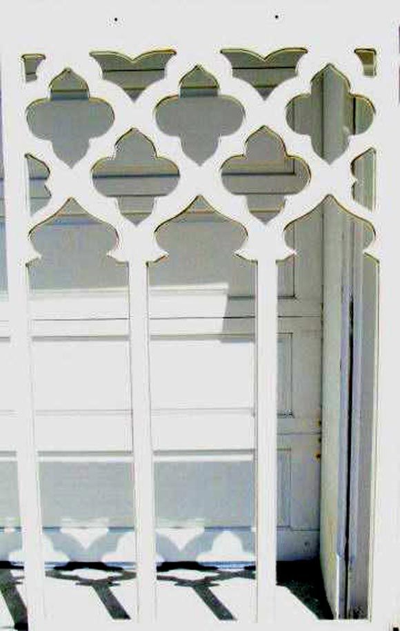 Pair Carved wood screens/ king size bed headboard