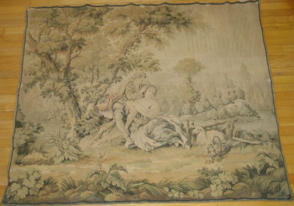 Italian Tapestry In Fair Condition For Sale In Douglas Manor, NY