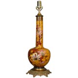 Electrified Victorian oil lamp