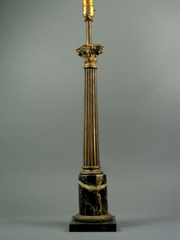 Circa 1920's Column Lamp