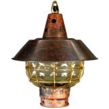 Circa 1950's Hand made Copper and Brass lantern (2 available)