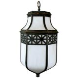 Circa 1910's Bent glass Lantern (4available)