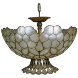Retro Circa 1950's Capiz Shell chandelier