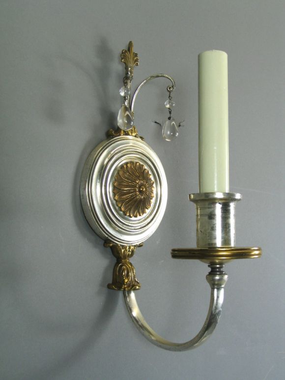 1910 Silver Plate  Single Sconce( 1  available)