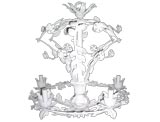 Ring tole chandelier