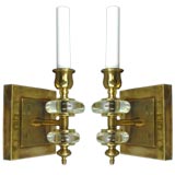 Pair French Moderne sconces