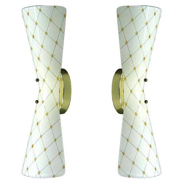 Pair Bowtie Sconces