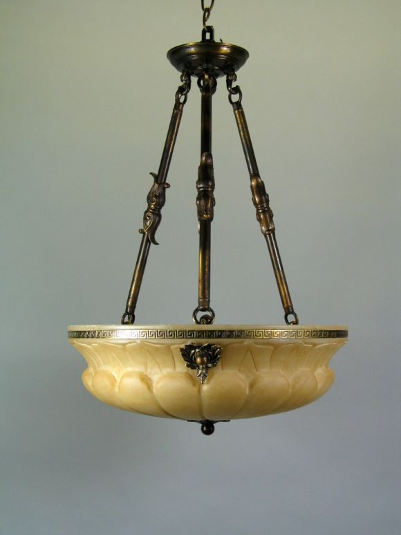 Circa 1960's Alabaster Dome
