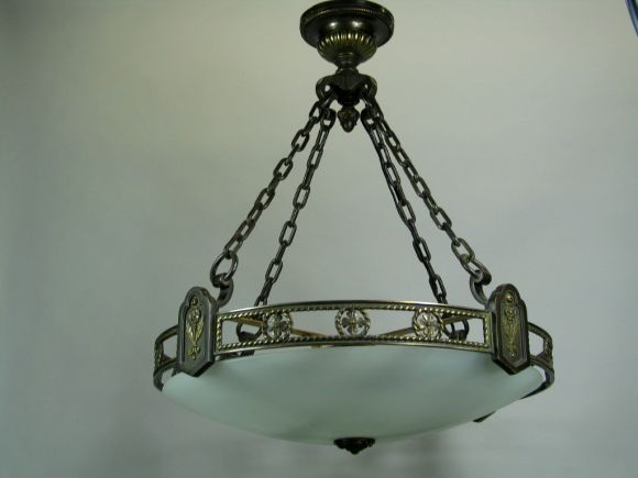 Circa 1910's Bronze Fixture
