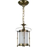 Circa 1940 Frosted glass lantern