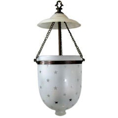 Retro Star Detailed Frosted Glass Bell Jar(2 available)