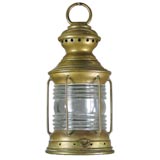 Circa 1940's brass nautical lantern (2 available)