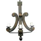 Circa 1940
s wood chandelier