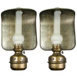 Circa 1920
s Pair Large Converted Kerosene Wall lLights Circa 1920
s Pair Large Converted Kerosene Wall lLights