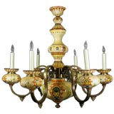 Tuscan Hand Painted Chandelier