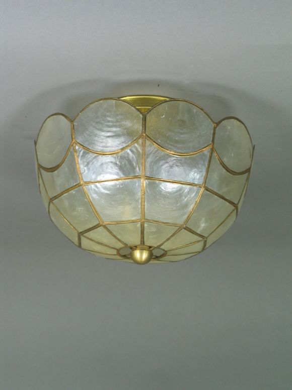 Scalloped Capiz Shell Flushmount