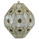 Large Petal capiz shell pendant