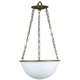 Antique Slag glass dome chandelier