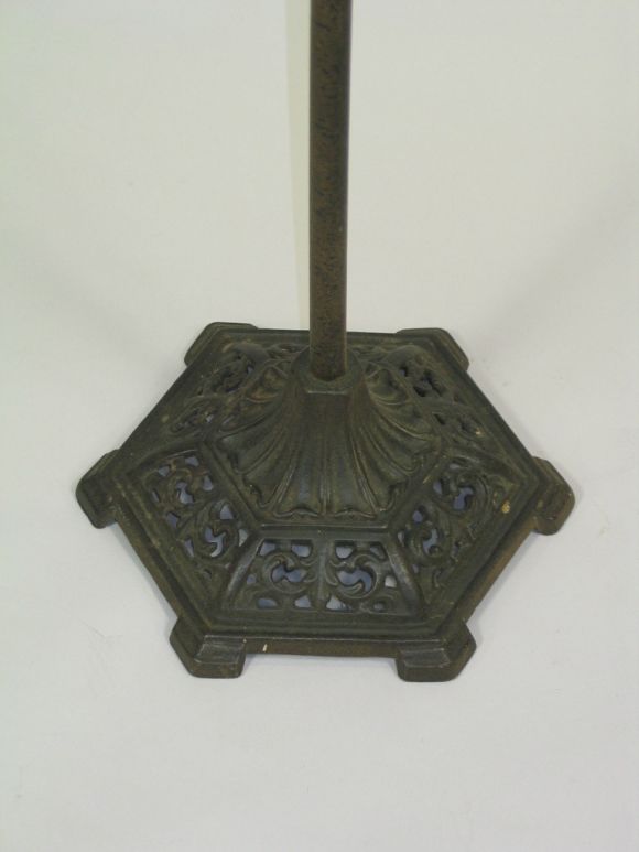 20th Century Cast iron bridge lamp