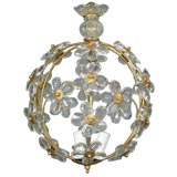 Italian crystal flowers chandelier