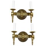 Pair Curved Bronze sconses(3pair available)