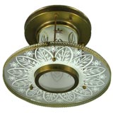 Etched Glass Flush  Mount