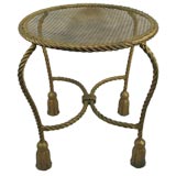 Rope gilded table/bench