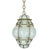 Murano Latticino Pendant