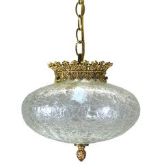 Crackle Glass Pendant