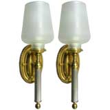 Pair  Cast  Brass  One Light Sconces(3pair available)