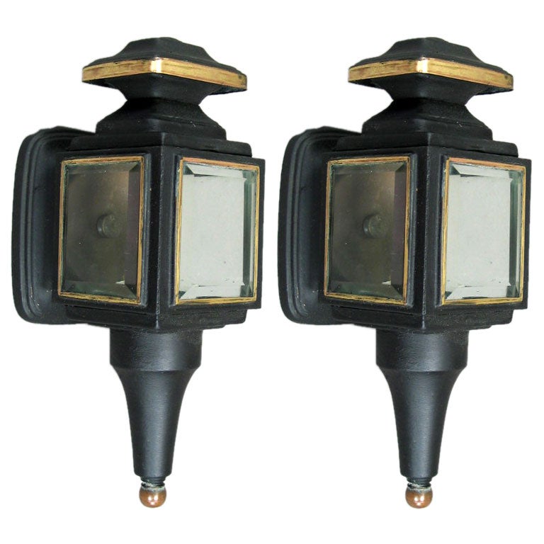 ON SALE Pair carriage lamp sconces