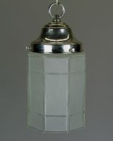 Vintage Hexagonal frosted pendant(2 available)