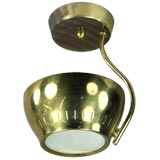 Brass and glass cieling fixture(2 available)