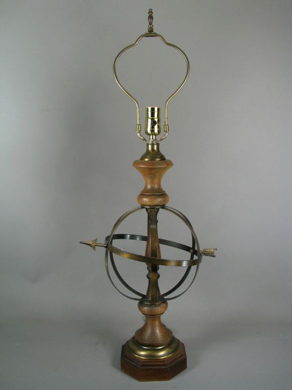 Single armillary lamp