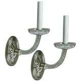 Pair Rope  crystal arm sconces (2 pair available)