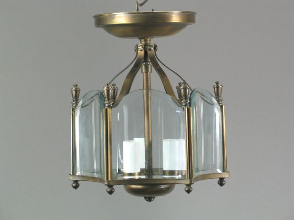 Curved  Glass Lantern