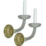 Pair rope glass sconces(2 pair available)