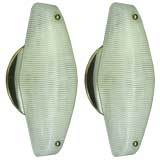 Pair 1940
s Italian glass sconces